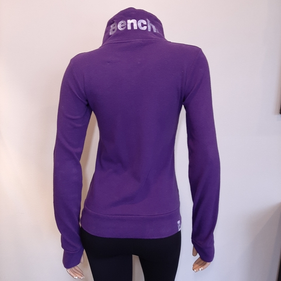 Bench Jackets & Coats Bench Athletic Full Zip Jacket High Funnel Neck Spell Out Knit Poshmark